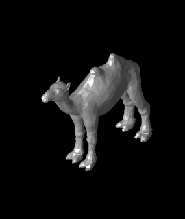 poli camelo principalmente zek animais 3d print model - Mito3D