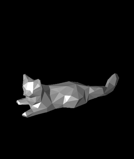 poly cat peterdriffin 3d print model - Mito3D