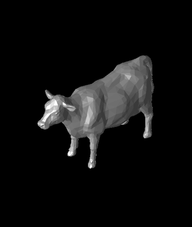 poly cow rnost zek Animals 3d print model - Mito3D
