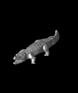 poly crocodile rnost zek Animals 3d print model - Mito3D