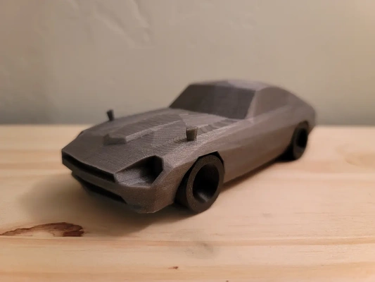 poly datsun 240z - remastered 3d by therealturtleman01 on thangs vehicle tire wheel hood car automotive 3d print model - Mito3D
