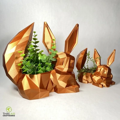 poly eevee planter - 3d by thinair3d on thangs home & garden gardening landscaping planters pokemon 3d print model - Mito3D