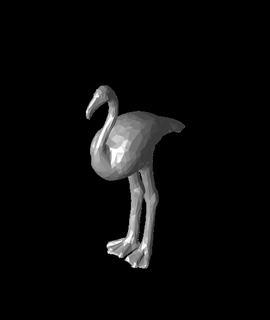poly flamingo rnost zek Animals 3d print model - Mito3D