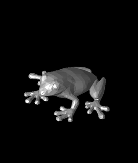 poly frog rnost zek Animals 3d print model - Mito3D