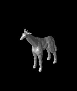 poly giraffe rnost zek Animals 3d print model - Mito3D