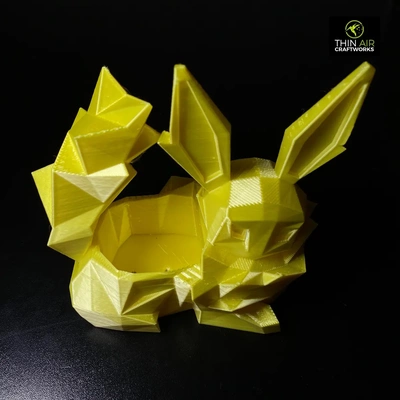 poly jolteon planter - 3d by thinair3d on thangs home & garden gardening landscaping pokemon 3d print model - Mito3D