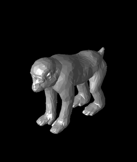 poli macaco principalmente zek animais 3d print model - Mito3D