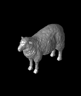 poly sheep rnost zek Animals 3d print model - Mito3D