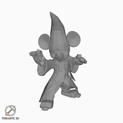 poly sorcerer's apprentice mickey frikarte3dstl - 3d by frikarte3d on thangs disney mouse sorcerer 3d print model - Mito3D