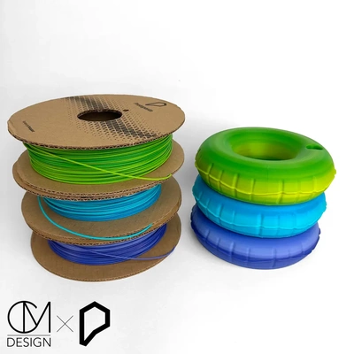 pool float coaster - inflatable donut ring koozie bottles & cans 3d by protopasta on thangs 3d print model - Mito3D