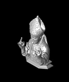 Papst Rockstar 3d Modell layerone3d danke 3d print model - Mito3D