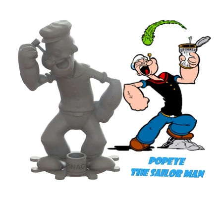popeye sailor man - 3d by juankmed on thangs 3d print model - Mito3D