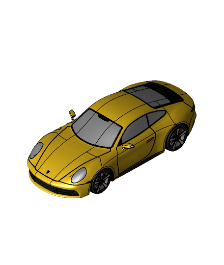 porsche 911 992 3d modello mattia borroni grazie 3D print model - Mito3D