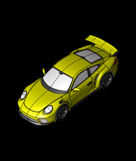 porsche 911 gt3 3d modello robinia grazie 3d print model - Mito3D