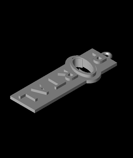 portal mirror key chain earring dogtag Hobbies & Games 3d print model - Mito3D