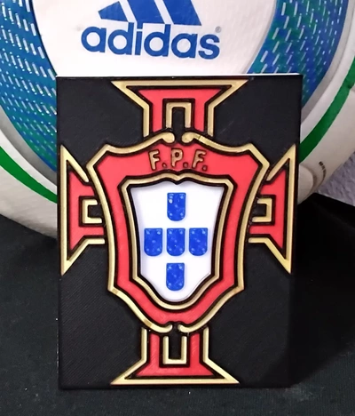 portugal nationale football équipe coaster or plaque 3d by papawazzy créateur 3d print model - Mito3D
