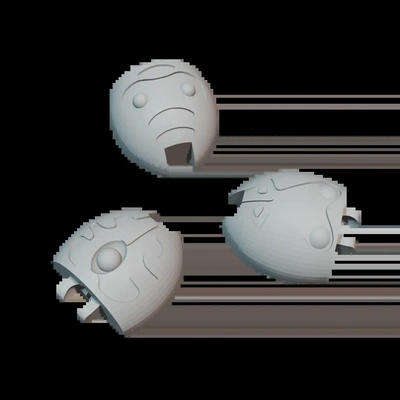 posable grau cabeças 3d by martelo presente on 3d print model - Mito3D