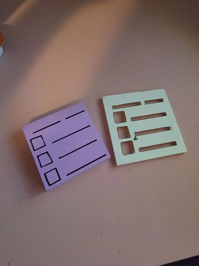 post it note to do list stencil - 3d by ashleyhacker0127 on thangs 3d print model - Mito3D