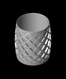 pot planter vase 002 pen holder Home & Garden 3d print model - Mito3D