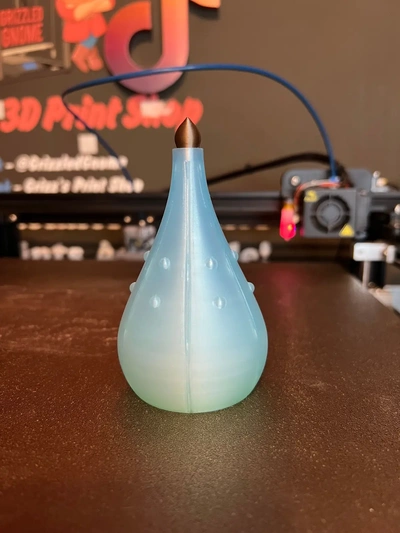 potion bottle - elegant print in place 3d by grizzledgnome on thangs 3d print model - Mito3D