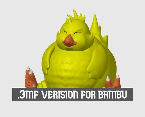 pre painted chubby chocobo - 3d by grizzledgnome on thangs 3d print model - Mito3D
