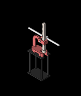 press machine 3d model mihirmistry- thangs 3d print model - Mito3D