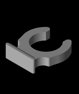 pressure fitting clip 15mmstl 3d print model - Mito3D
