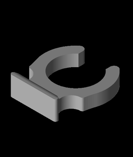 pressure fitting clip hotend 15mmstl 3d print model - Mito3D