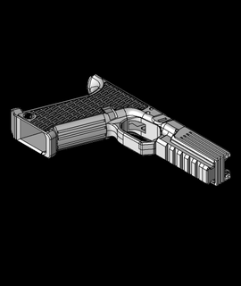 print2a+pistols+glock+g17+auto 17 release 3d print model - Mito3D