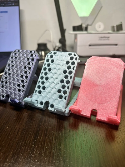 print in place - pocket folding phone stand portable 3d by thelightspd on thangs 3d print model - Mito3D