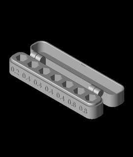 Yazdır yer ağızlık ekstrüder Kutu İngiliz anahtarı boyut 3d model teşekkürler 3d print model - Mito3D