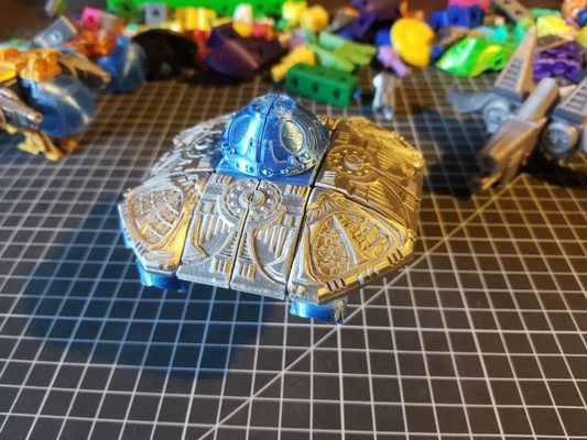 printablok flying saucer spaceship construction toy - 3d by pprofessor on thangs 3d print model - Mito3D