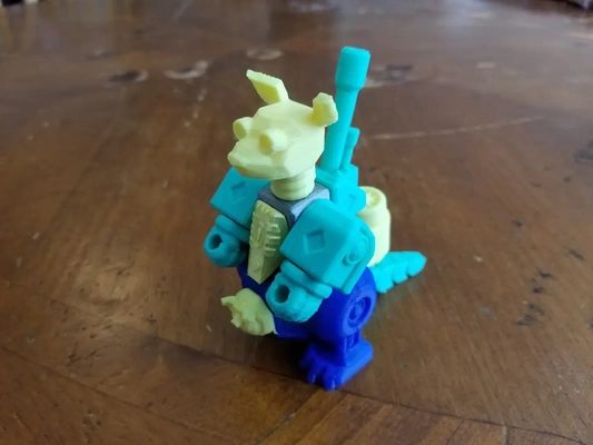 printablok canguru articulado robô construção brinquedo 3d by professor on 3d print model - Mito3D