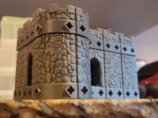 printablok lancraft castelo azulejos conjunto terreno construção 3d by professor on 3d print model - Mito3D