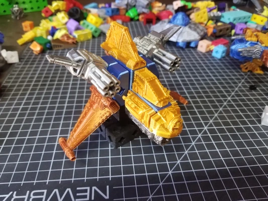 printablok starwing articulado nave espacial construção brinquedo 3d by professor on 3d print model - Mito3D