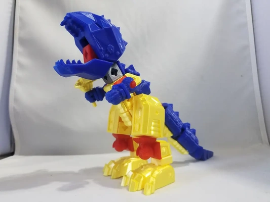 printablok t rex articulado robô construção brinquedo 3d by professor on 3d print model - Mito3D