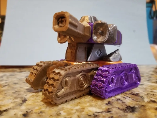 printablok tank battle damage articulated vehicle construction toy - 3d by pprofessor on thangs 3d print model - Mito3D