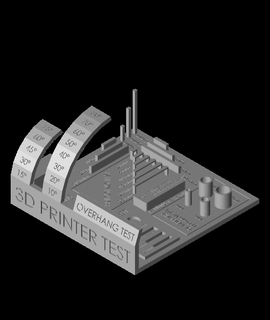 printer test reedhutterer 3d print model - Mito3D