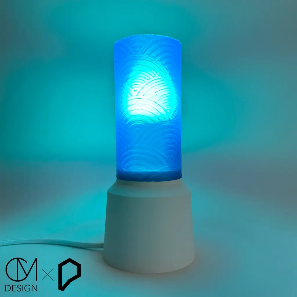 pâtes proto lampe base + diy personnalisable ombre 3d by 3D print model - Mito3D