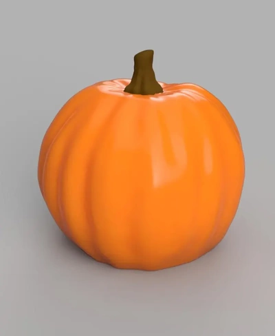 pumpkin a 2 sizes - 3d by on thangs plant eye food natural foods halloween jackolantern jack o lantern jack-o-lantern pumpkins decor decoration fruit fruits gourd scan scanned realistic colorful multicolor no supports support free print in place print-in-place o' o'lantern jack-o'-lantern 3d print model - Mito3D