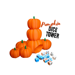pumpkin dice tower - printstart 3d print model - Mito3D
