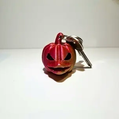 pumpkin duck keychain - 3d by prints gifts on thangs 3d print model - Mito3D