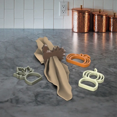 abóbora guardanapo anel 3d by chelscct chelseycriacoisas on jantar família ação graças 3d print model - Mito3D