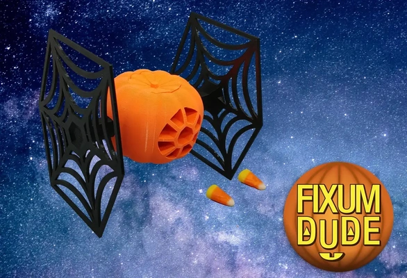 pumpkin pie fighter halloween themed star wars tie - 3d by fixumdude on thangs 3d print model - Mito3D