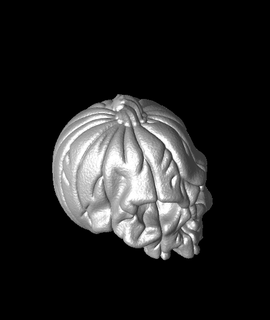 pumpkin skull 3d model randomizy thangs 3d print model - Mito3D