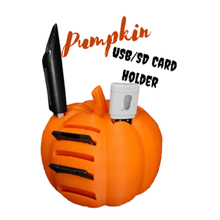 pumpkinsdcardholderstl imprimir 3d print model - Mito3D