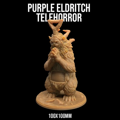 purple eldtritch telehorror - 3d by dragon trappers lodge on thangs 3d print model - Mito3D
