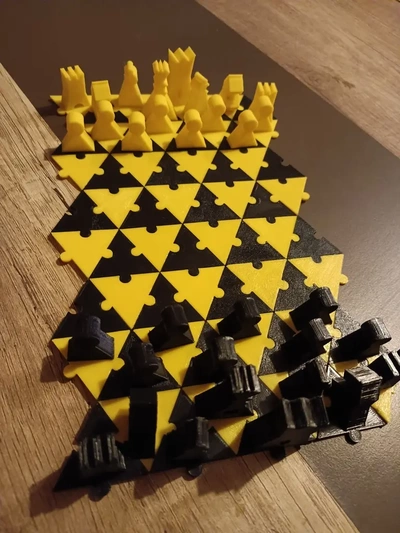 puzzle scacchi 3d by 4ngel f4ctory on grazie 3d print model - Mito3D