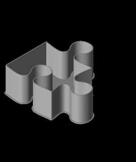 puzzle pezzo nidible scatola v1 ppac 3d print model - Mito3D