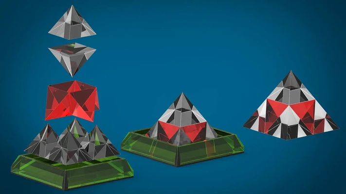 pyramid puzzle - 3d by paul peters on thangs 3d print model - Mito3D
